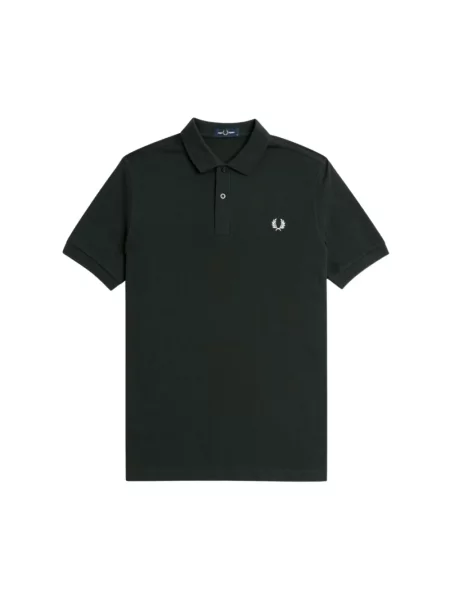 T-shirt FRED PERRY The Polo Short Sleeve Tee Night Green/ Snow White L czarna