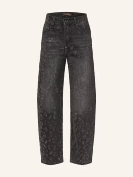 Miss Goodlife Dżinsy Typu Mom Jeans Z Kamieniami Ozdobnymi grau