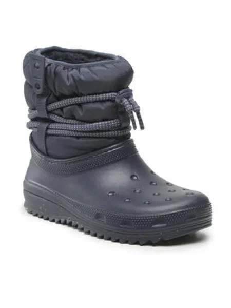 Crocs Cizme de zăpadă Classic Neo Puff Luxe Boot Bleumarin