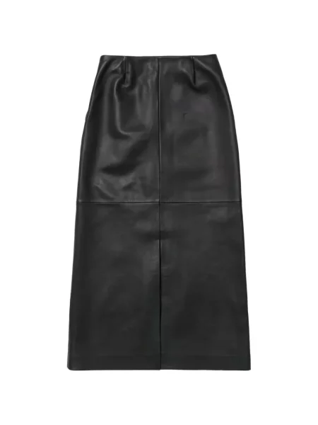 Fustă din piele Taiga Takahashi negru