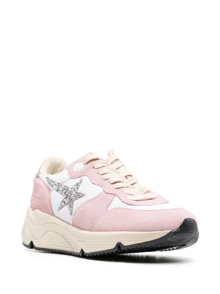 Велурен бягане топ Golden Goose розово