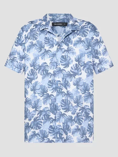 Повседневная рубашка Karl Lagerfeld синяя
