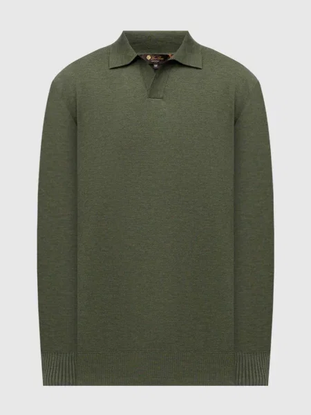 Шерстяное поло Loro Piana зеленое