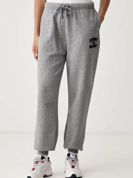 Tommy Hilfiger pantaloni de trening pentru femei cu gri