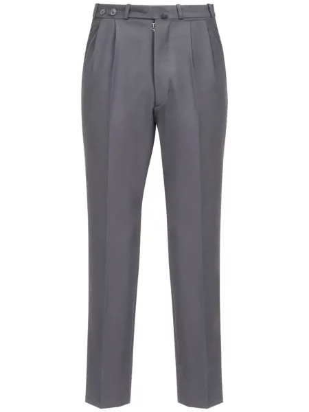 Pantaloni Maison Margiela de mohair gri