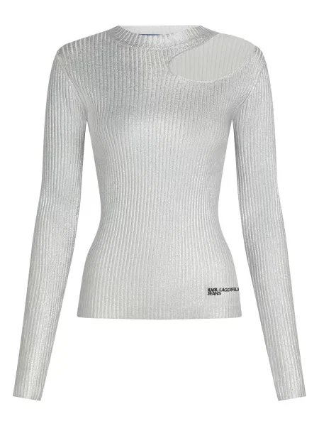 KARL LAGERFELD JEANS Pulover argintiu