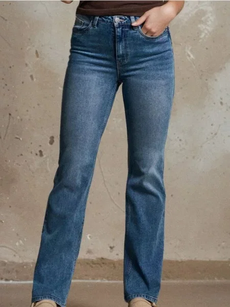 Розкльошені джинси синій