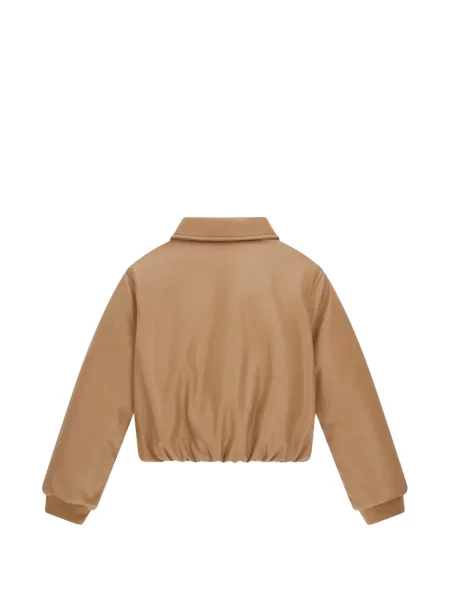 Kurtka bomber dziecięcy Guess brązowy