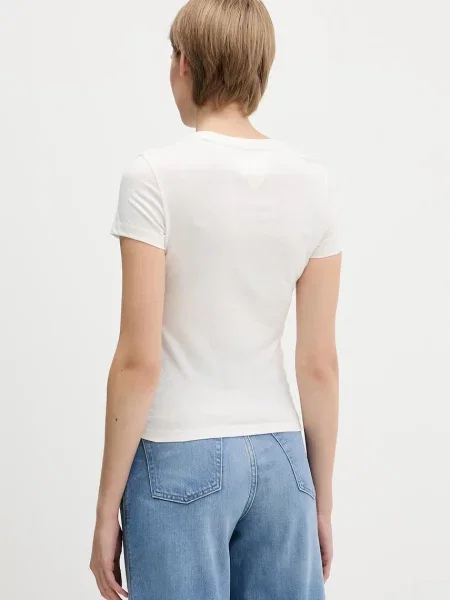 Tričko Tommy Jeans béžová