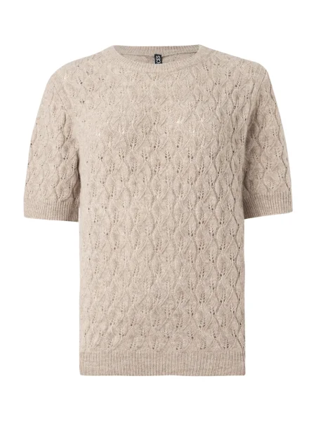 PIECES Pulover PCLELOU taupe gri