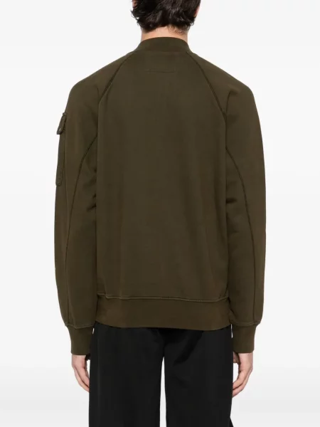Geacă bomber C.p. Company din fleece verde