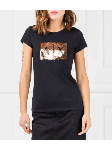 Armani Exchange tricou negru
