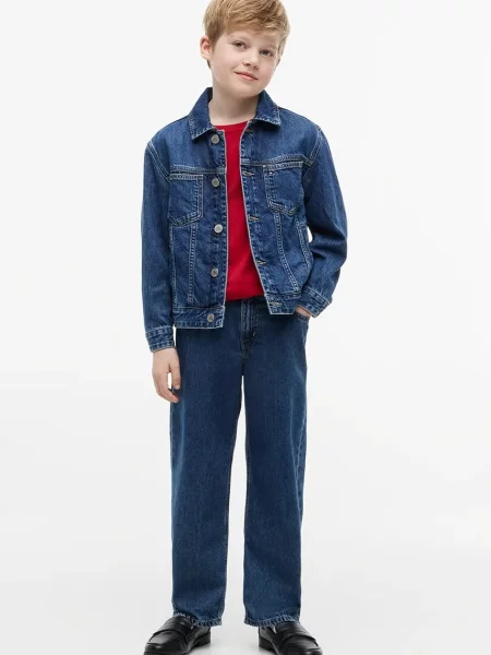 Tommy Hilfiger geacă de blugi pentru copii albastru