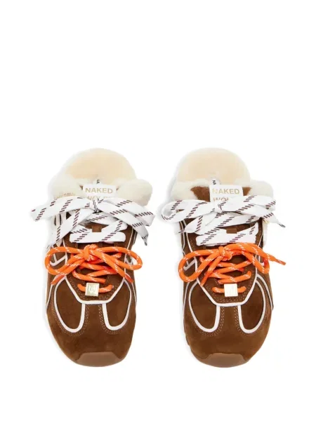 Semišové bačkory Naked Wolfe hnědé