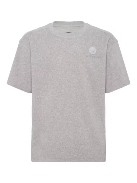 Tričko Plein Sport s autogramem šedé