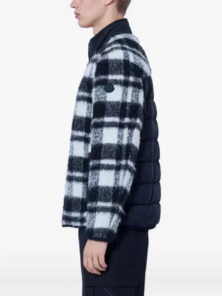 Geacă Moncler în carouri negru