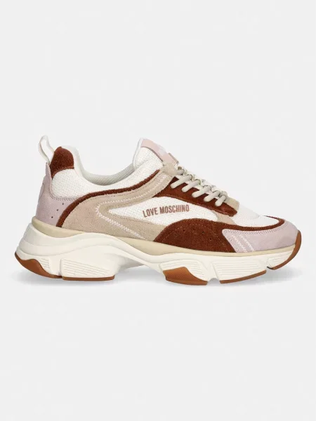 LOVE MOSCHINO Sneakers Colorat bej
