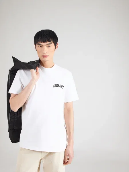 Carhartt WIP Majica University Script črna bela