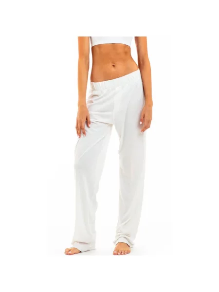 Spodnie Eterne retro białe