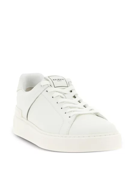 Sneakerși Balmain din piele alb