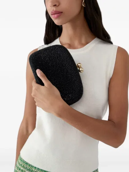 Geantă plic Carolina Herrera negru
