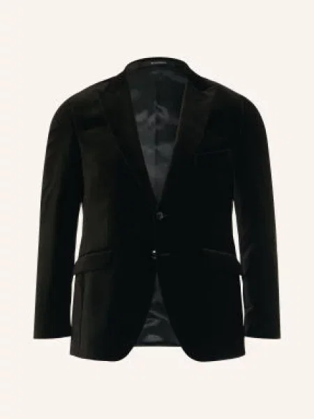 Wilvorst Aksamitna Marynarka O Kroju Regular Fit schwarz