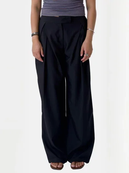 ITS MAY Pantaloni Bianca negru