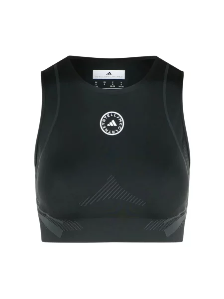 Top sportowy Adidas By Stella Mccartney czarny