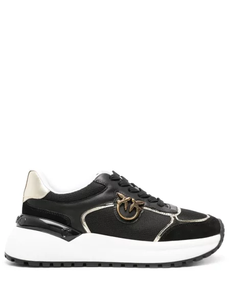 Sneakerși Pinko din piele negru