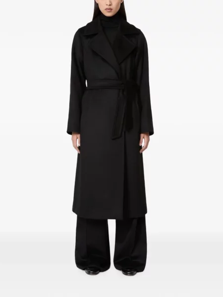 Cu centură palton Max Mara negru