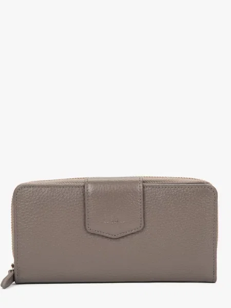 Кожаный кошелек Estro бежевый