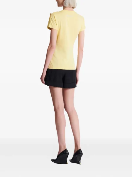 Tricou Balmain drapate galben