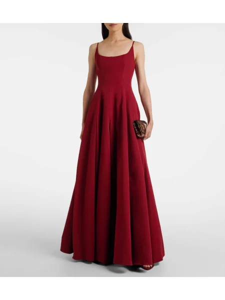 Rochie Staud plisată bordo