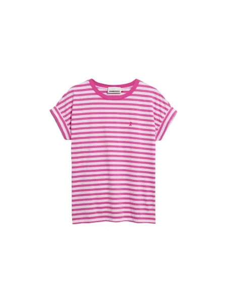 ARMEDANGELS Tričko IDAARA pink bílá