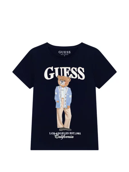 Koszulka dziecięca Guess niebieska