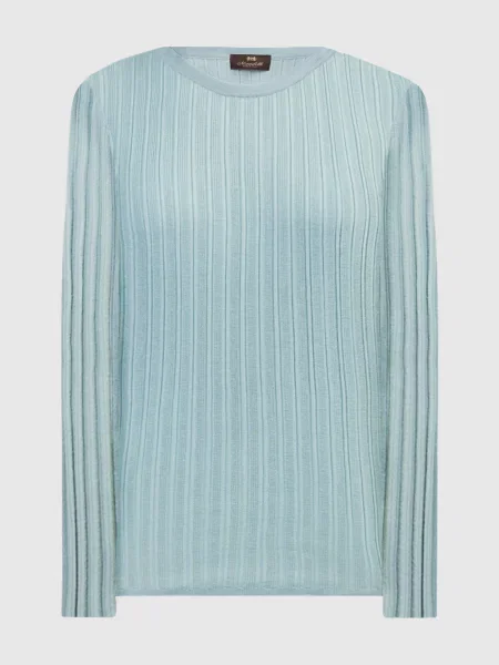 Джемпер із кашеміру і шовку Enrico Mandelli блакитний