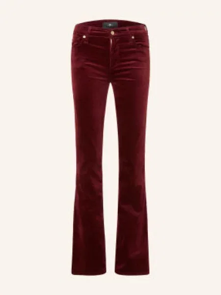 7 For All Mankind Džínové Kalhoty The Leggy tmavě červená