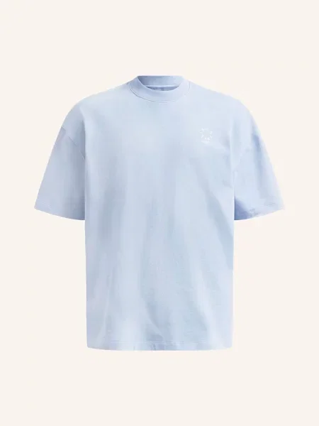 AllSaints t-shirt HAVEN gładki niebieski
