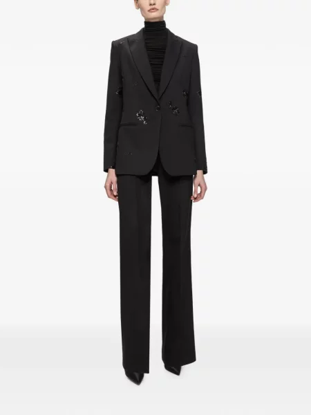 Pantaloni Nissa cu dungi negru