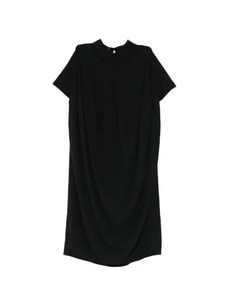 Gulerat rochie Melitta Baumeister drapată negru