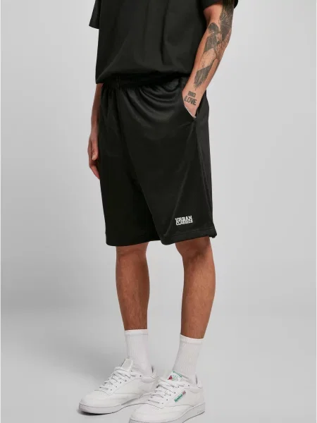 Pantaloni scurți Urban Classics plasă negru