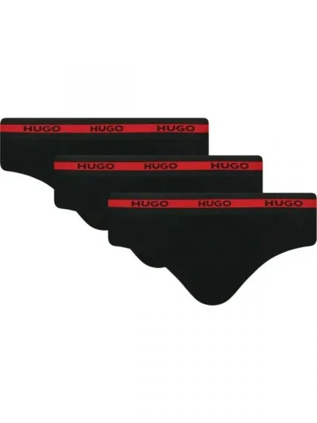 Hugo Bodywear Chiloți slipi HIPBR TRIPLET PLANET negru