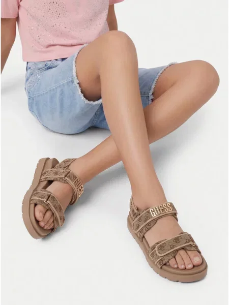 Детские сандалии Guess бежевые