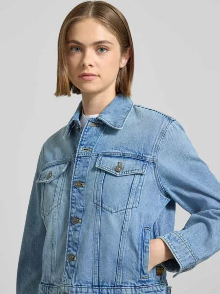 G-Star kurtka jeansowa przejściowa niebieski