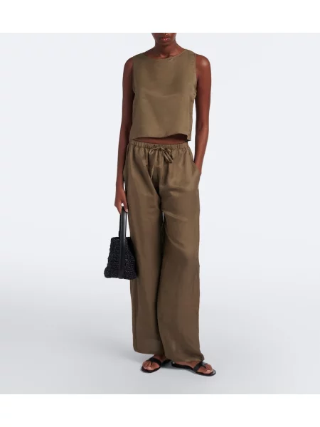 Decupat top Leset verde
