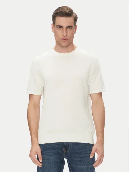 Calvin Klein Marškinėliai Supima Écru