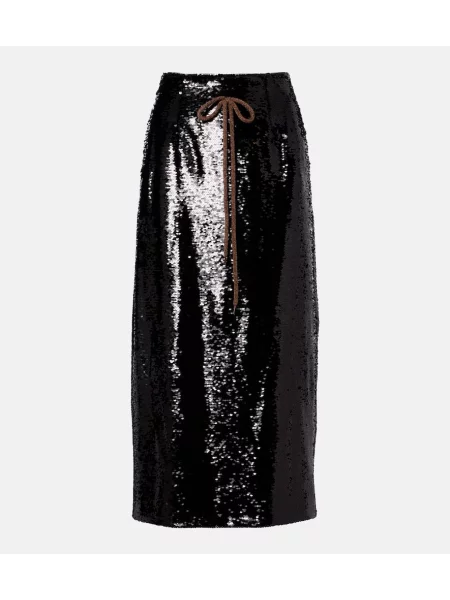 Teacă fustă tip creion Simone Rocha negru