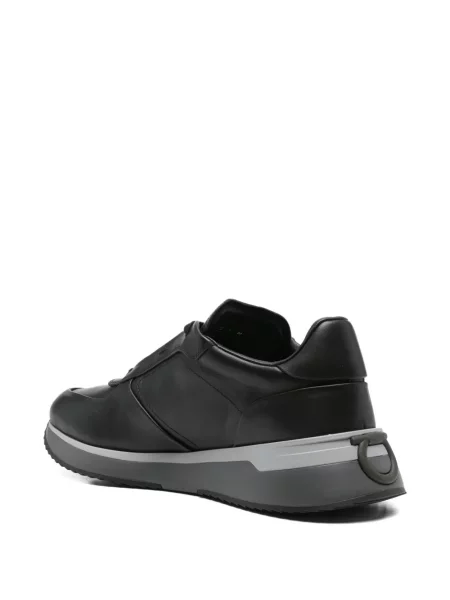 Sneakerși Ferragamo din piele negru