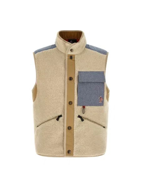 Wielobarwność kamizelka Moncler teddy