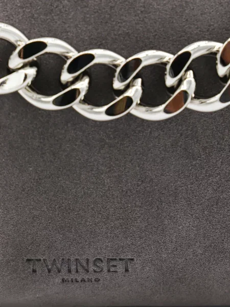 Велурено колие Twinset сиво